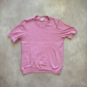 J. Crew Factory Soft Pink Crew Neck Sweater